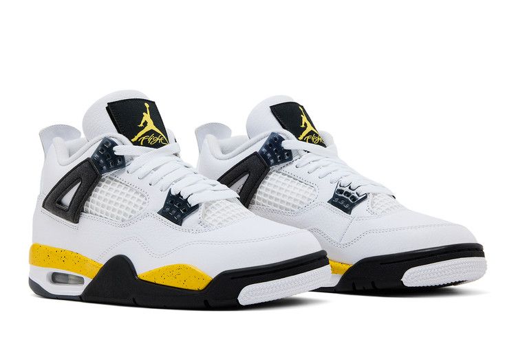 Мужские кроссовки Jordan 4 Retro Rare Air Tour Yellow (2026) Белый/Желтый/Черный