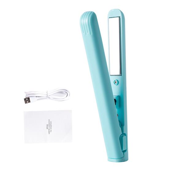 Портативный USB-выпрямитель для волос, быстрый нагрев, электрические щипцы для завивки, прямые вьющиеся волосы, челка, мини-щипцы для завивки, дорожный инструмент для укладки волос для женщин