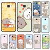 Чехол для телефона Yinuoda с персиковым котом и милым мультяшным рисунком для Samsung J8 J7 Core Dou J6 J4 plus J5 J2 Prime A21 A10s A8 A02