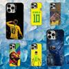 Футбольный чехол для телефона N-NeYmAr 10 для iPhone 16,15,14,13,12,11,Mini,Pro,SE,MAX Белый Матовый Ударопрочный Чехол