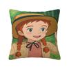 Pillow Cover Cartoon Manga A-Anne Of Green Gables Pattern Cushion Cover Trendy Pillow Case For Living Room Chair Pillowcases