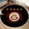 Круглый ковер Galatasaray S.K, Ковер для гостиной, спальни, дивана, игровой комнаты, Нескользящий коврик для пола