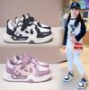 Кроссовки на липучках Детская уличная повседневная обувь для скейтборда Модная универсальная обувь для девочек Весна Новинка Панда Тренд