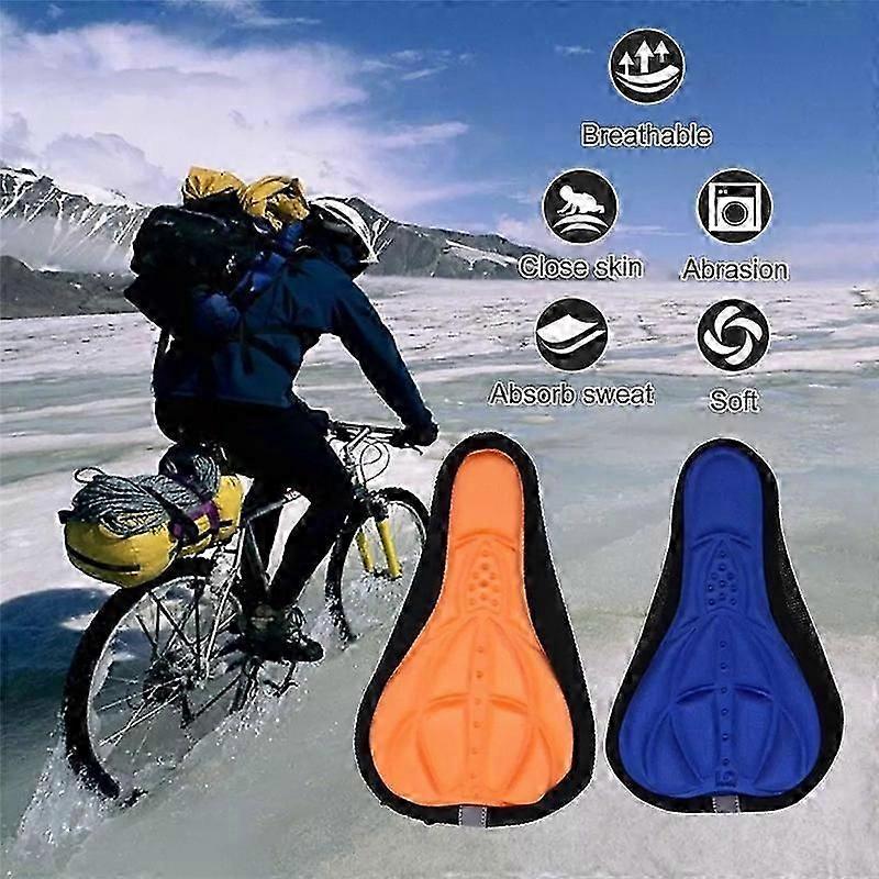 Thickened Extra Comfort Ultra Soft 3D Pad Breathable Abrasion Bike Seat Cushion Saddle Cover Bicycle Accessory