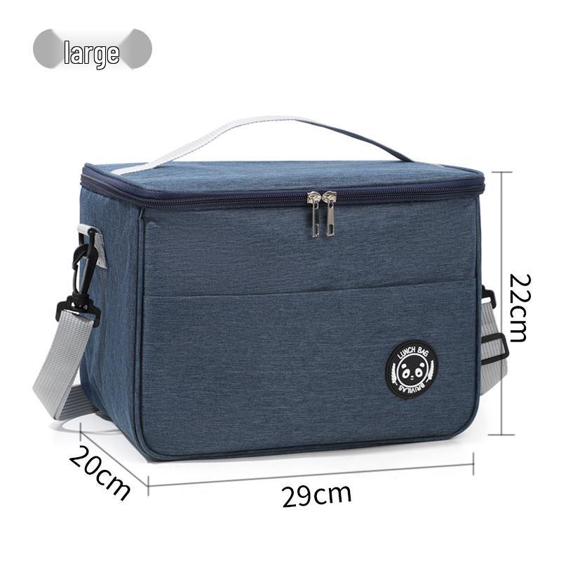 Изолированная сумка для ланча бенто большой вместимости - Водонепроницаемая, толстая, подкладка из алюминиевой фольги для пикников