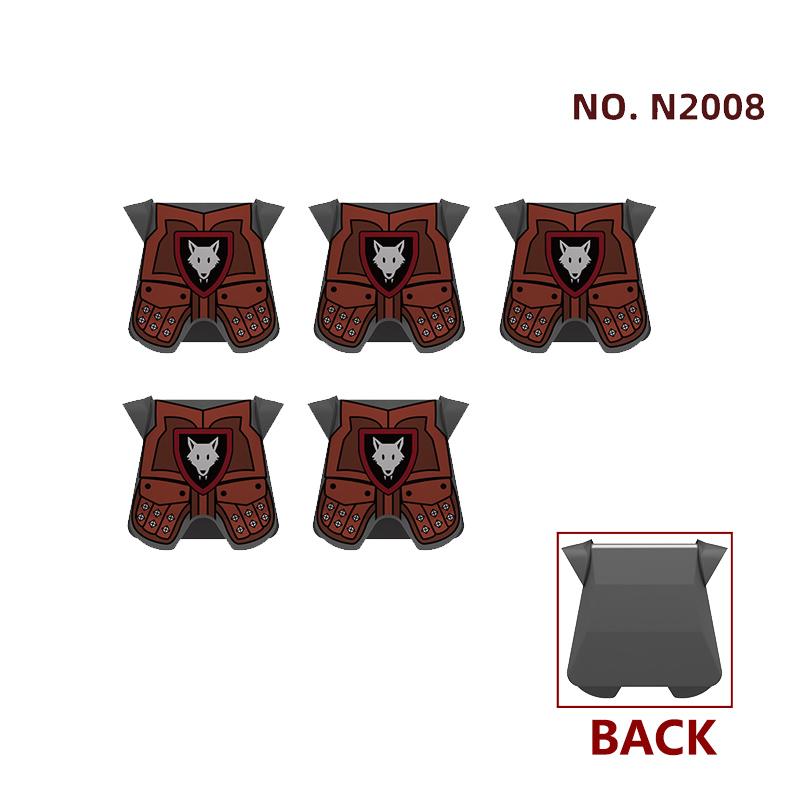 Набор средневековых строительных блоков с солдатами, лошадьми и настраиваемой броней для детей от 6 лет