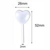 50pcs 4ml Transparent Liquid Dropper Heart Shape Liquid Transfer Pipettes  Birthday Party