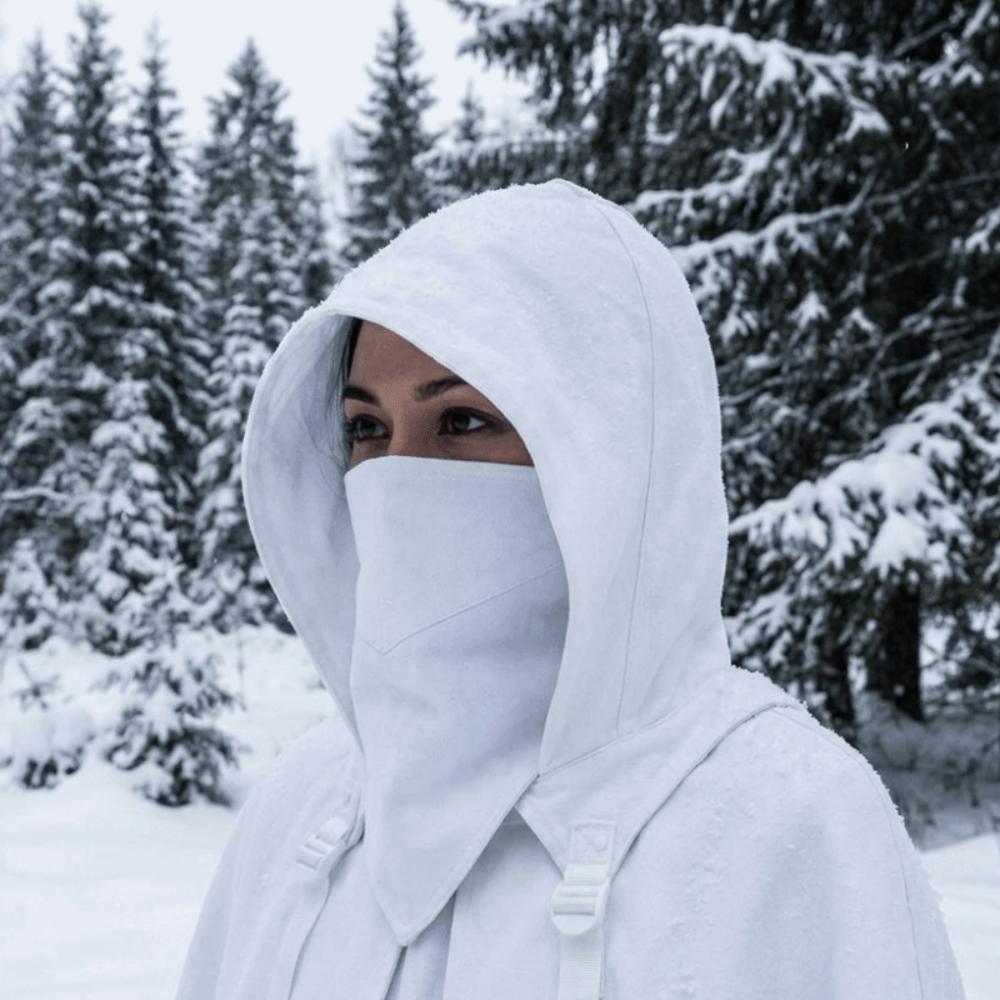 Role-playing Medieval Hooded Cloak Hat Cowl Style Cyberpunk Assassin Cosplay Cape Scarf  Photoshoot