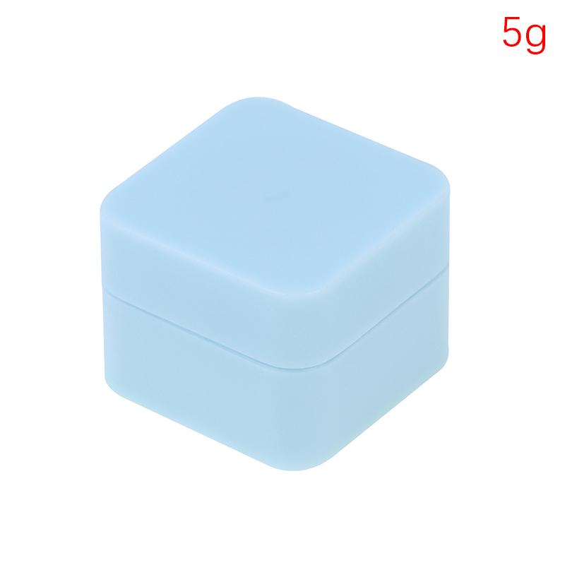 5G-50G пустые пластиковые квадратные контейнеры для косметики для дизайна ногтей баночка маленькая банка для образцов крема гель для ногтей пудра коробка лосьон для макияжа инструмент