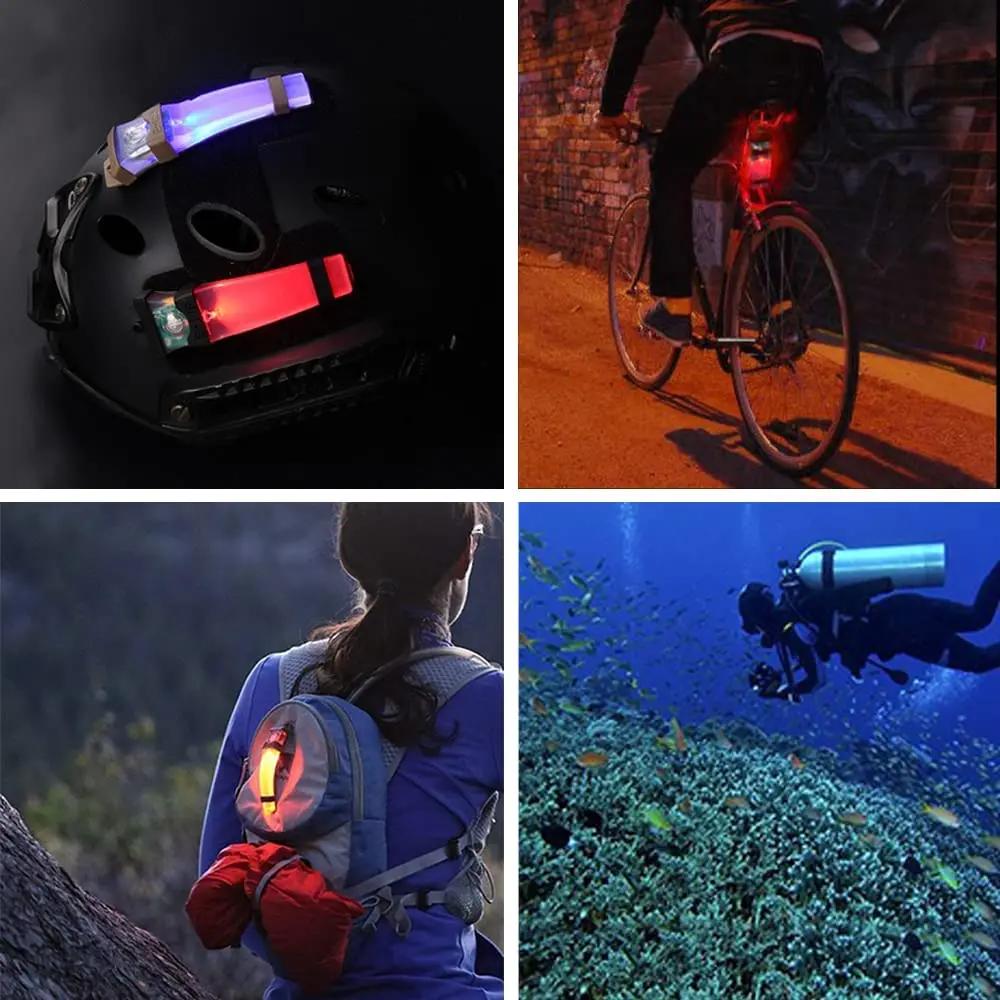 Tactical FMA Helmet Flashing Light Survival Signal Light Waterproof Lamp Outdoor Equipment for Hunting Hiking Cycling