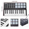 Worlde Panda MIDI Controller Portable 25-Key USB Keyboard & Drum Pad Music Arranger Keyboard Electronic Sound Controller