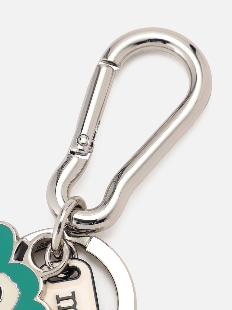 Marimekko Puhallus Unikko II Keychain for Women, 52_1_52259694173 F, Turquoise and Off-White