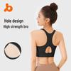 Ударопрочный спортивный бюстгальтер Juyitang со сборками, дышащей сеткой и застежкой на пуговицы