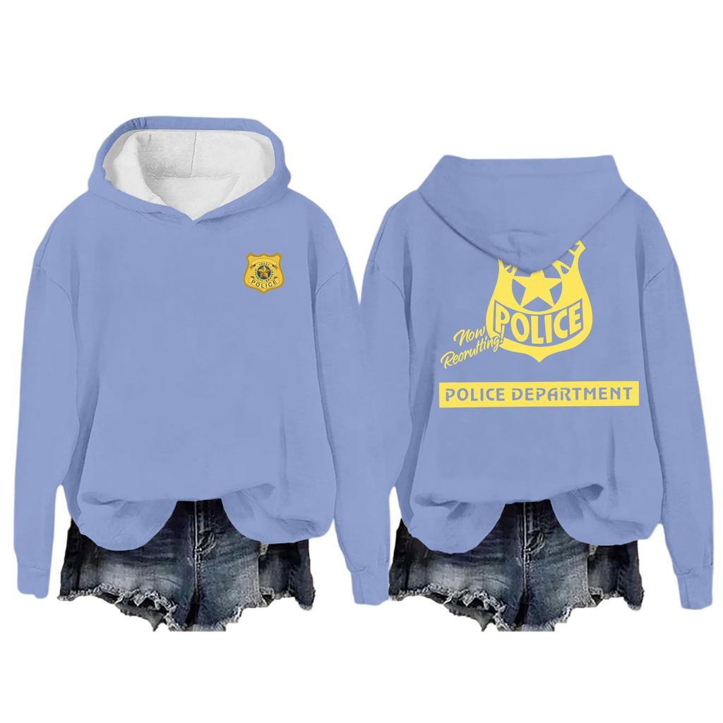 Women's Casual Long-Sleeved Pullover Hoodie With Print