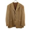 Houndstooth Pattern Wool Tailored Jacket 42 Brown LONDON Men's Used