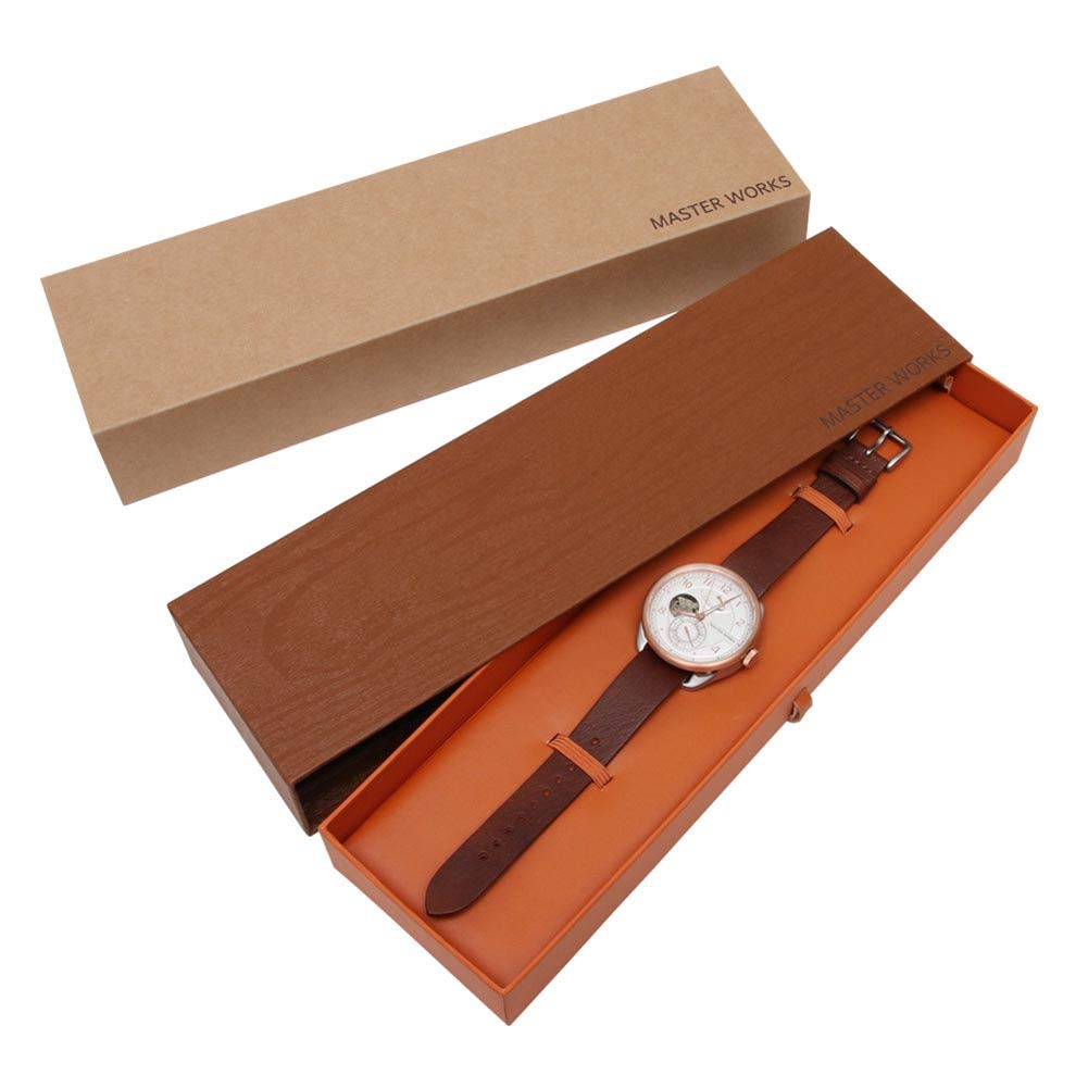 MASTERWORKS Watch Quattro/002 (Silver/Dark Brown)