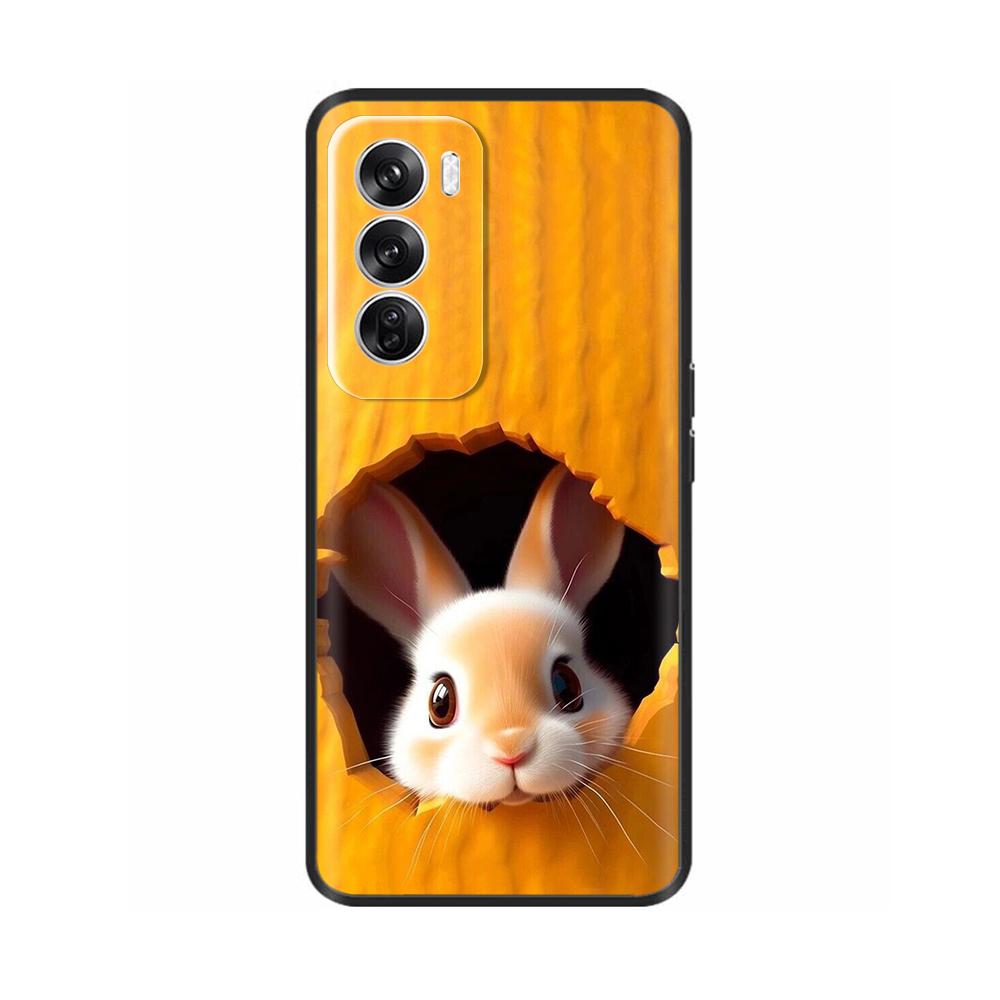 Силиконовый чехол для OPPO Reno 12 Чехлы для телефона Милый кот Обложка Reno12 5G Мягкая жидкая силиконовая задняя крышка для OPPO Reno 12 Pro 5G