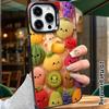 Чехол для телефона: 2D плоский, подходит для защитного чехла iPhone 18 17 16 15 14 13 12 Pro, семейство фруктов, идеальный рождественский и хэллоуинский подарок