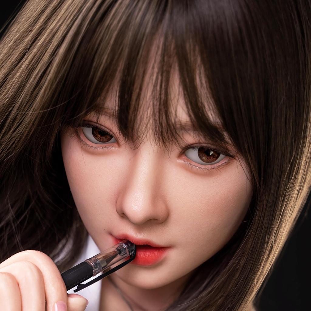 Только силиконовая голова-манекен, в натуральную величину, тип для ухода за волосами, с ртом, для тренировки макияжа, для магазина и для демонстрации, включая шпильки M16 (#Y16#+159