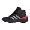 Fortatrail Round Toe Velcro Durable High-Top Running Shoes Kids Sneakers Black IG7263