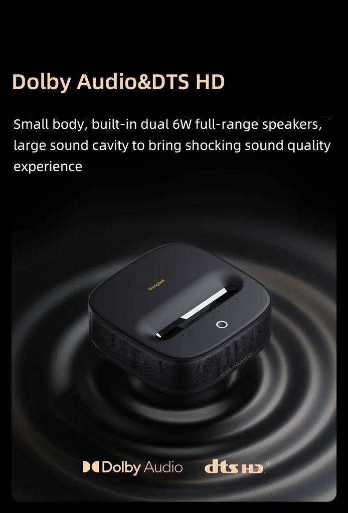 Dangbei U1 1080P Laser Projector Ultra Short Throw 1250ANSI Lumens Cinema Support 4K Video TV Smart MEMC HDR Video Beamer