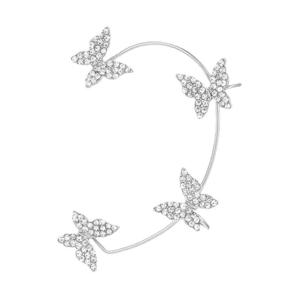 Серьги-кликеры в виде бабочки Медный сплав Изысканные украшения без прокола