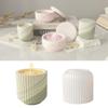 Striped Epoxy Storage Jar Silicone Mold for DIY Plaster Ornaments & Jewelry Box