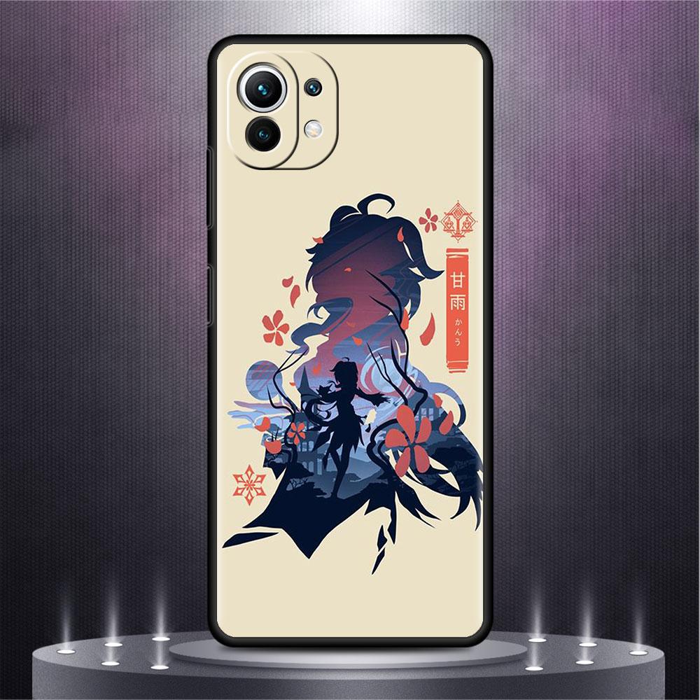 Чехол для Xiaomi Mi Poco X3 NFC M4 F3 C40 11 11T 10T Pro 12 9T 9 10 Lite, мягкий чехол на заднюю панель телефона в стиле аниме Genshin Impact, милый чехол