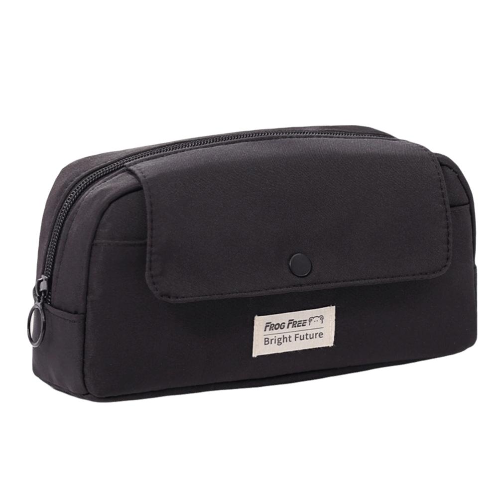 Large Capacity Stationery Bag Solid Color Storage Bag Pencil Case  Stationery Storage