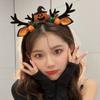 Bow Plush Ball Spider Bat Women Hair Hoops Elk Antler Korean Style Hairbands Halloween Headbands