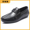 Весенние новые дышащие повседневные кожаные туфли мужские британские однопедальные универсальные туфли Doudou с мягкой подошвой низкие мужские туфли для вождения