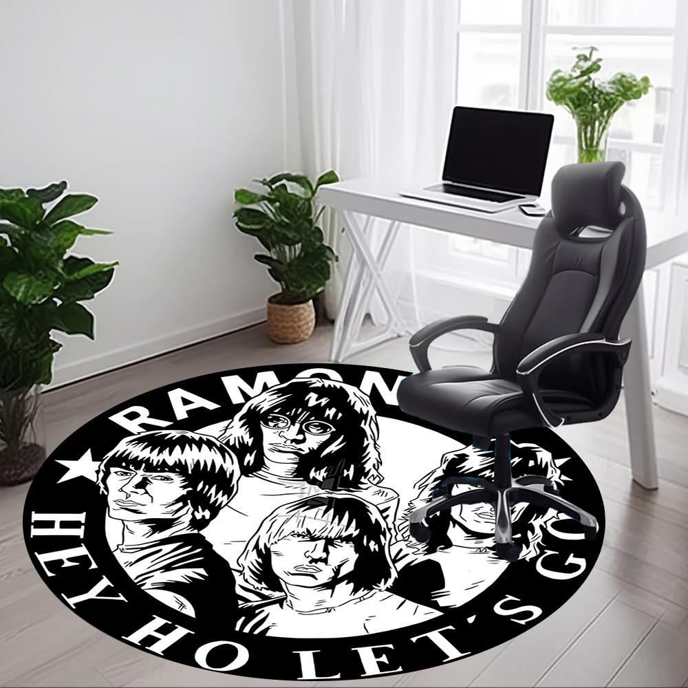 1pc ramones BandChair Carpet for Office, Non-slip, Soft and Durable Office Rug for Interior Decoration, Perfect for Office yy250925162