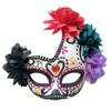 Fashion Halloween Mask Flowers Flower Wearing Ghost Mask Mexican Day of The Dead  Mask  Girls Lady