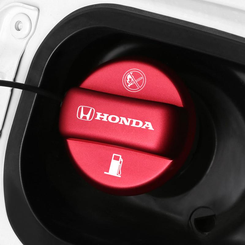TQDX8 Car Fuel Tank Cap Cover Frosted Aluminum Alloy Lid Auto Accessories For Honda Civic Accord Fit Jazz Pilot CRV Odyssey Passport