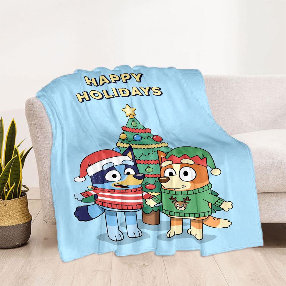 Holiday Pals Festive Gear Blanket Soft & Cozy Great for Bedding Office Bed for All Occasions Modern Style Best Holiday Gift for Friends Family