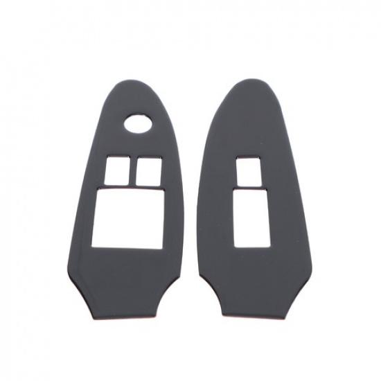 Glossy Black Window Lift Switch Button Trim Sticker For Nissan 370Z Z34 2008-20