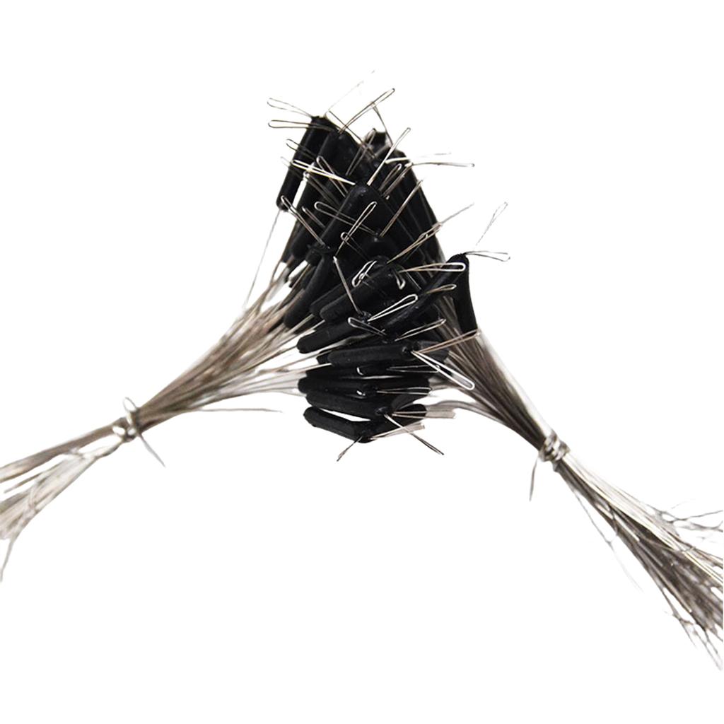 100 шт. Рыболовные разветвители для поводка, Двойные крючки, Устройство-контактор, Стопорки для лески, Вертлюжок для лески, Инструмент для разветвления лески