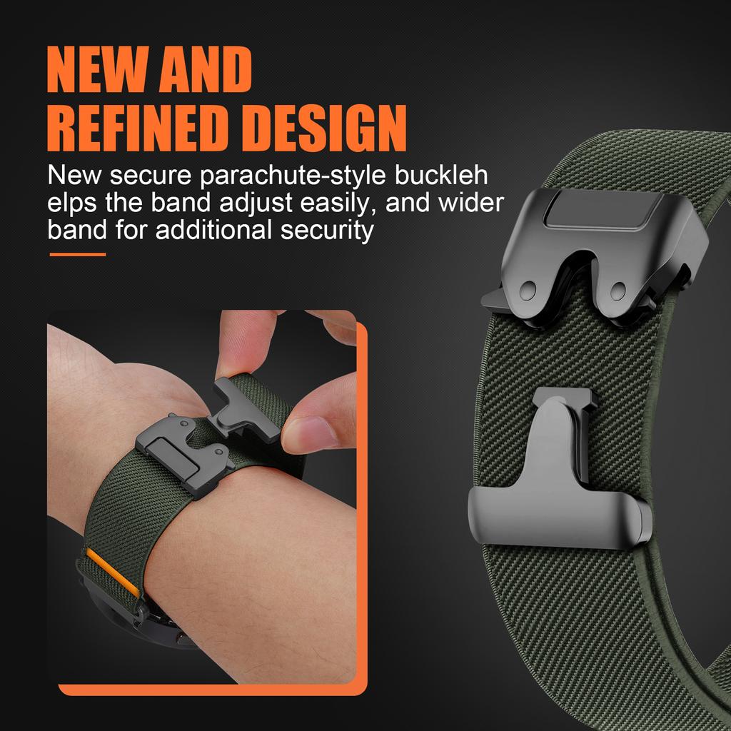 22mm 26mm Quick Fit Strap for Garmin Fenix 8 7 Pro 7S 6X 6 5X Venu 3 Tactix 7 Parachute Nylon bracelet correa Fenix 8 band 47mm