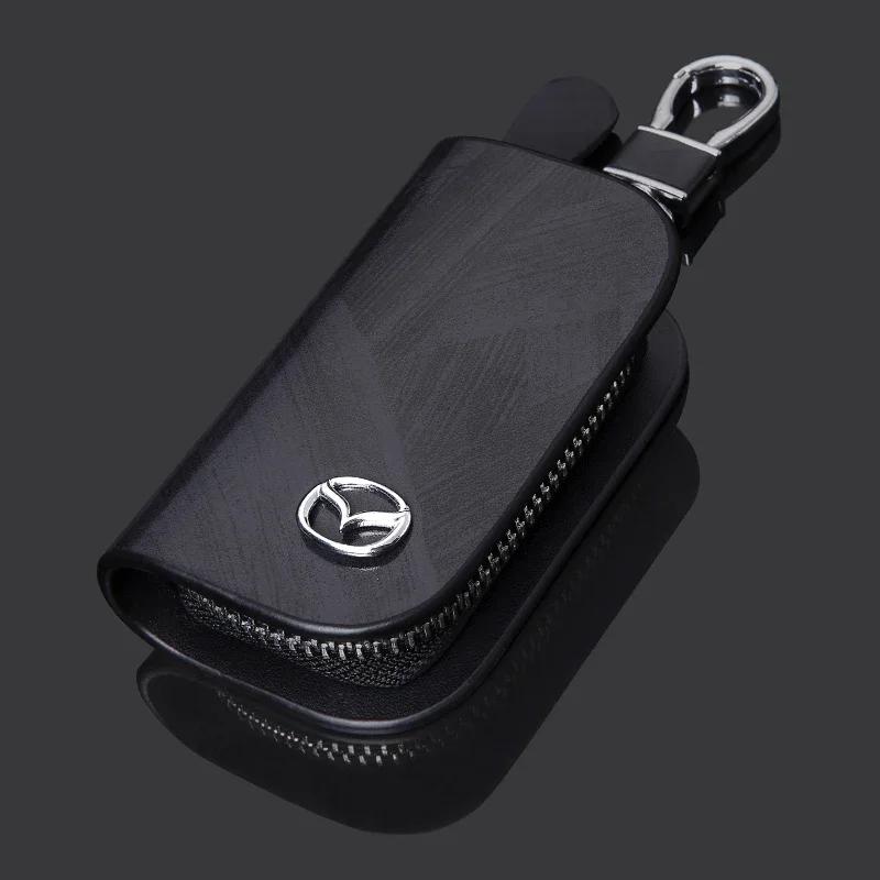 2025 Hot Auto Key Bag Key Case for Mazda 3 Bk 6 2 Spoiler MX5 CX5 CX7 RX8 RX7 CX3 626 323 Axela Atenza CX9 Accessories Car Styli