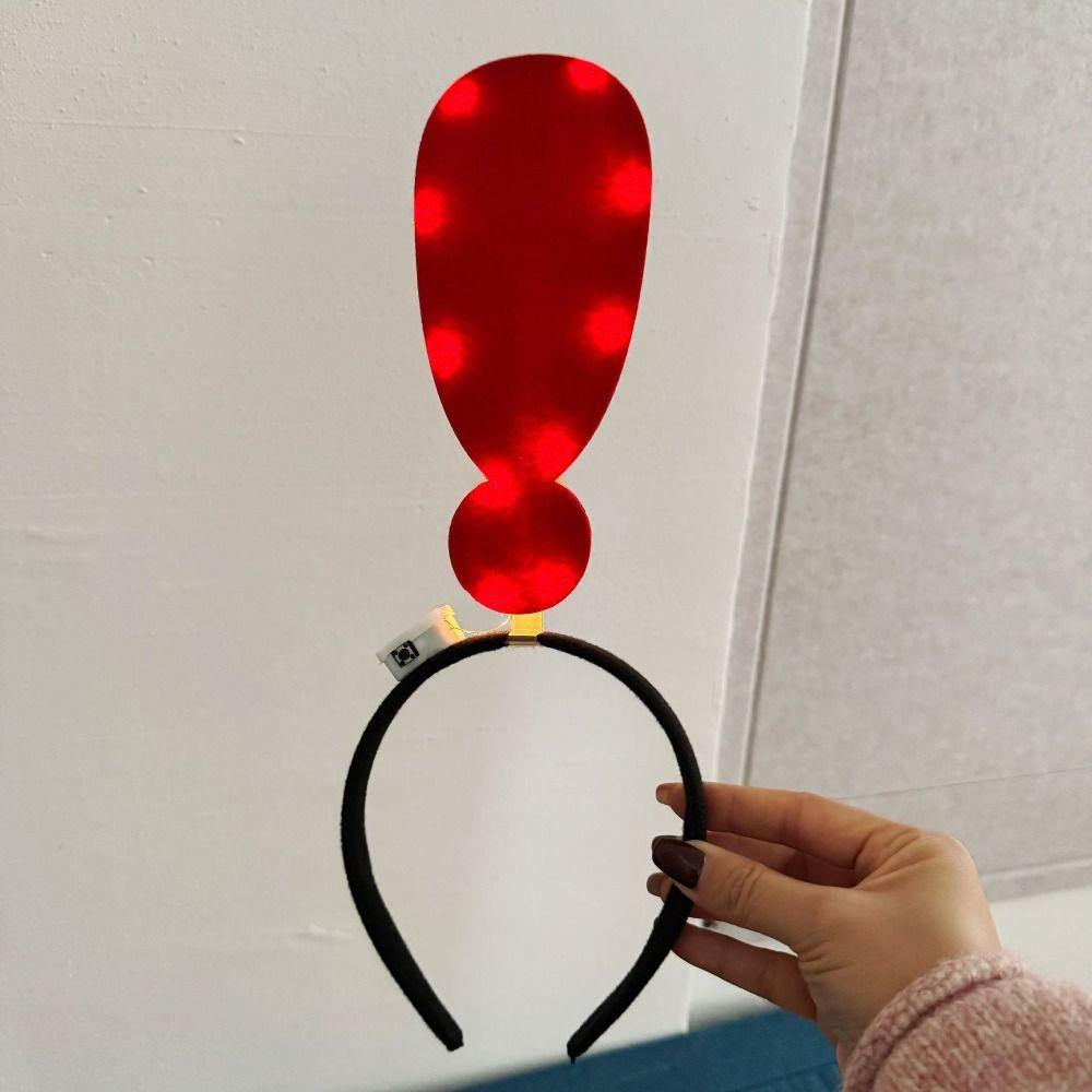 Arrow Shape LED Headband Light Up Party Headwear Lightweight Concert Hair Accessory New Year Party