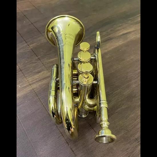 Винтажная морская полированная латунная труба для студентов, музыкальная труба, горн, рожок