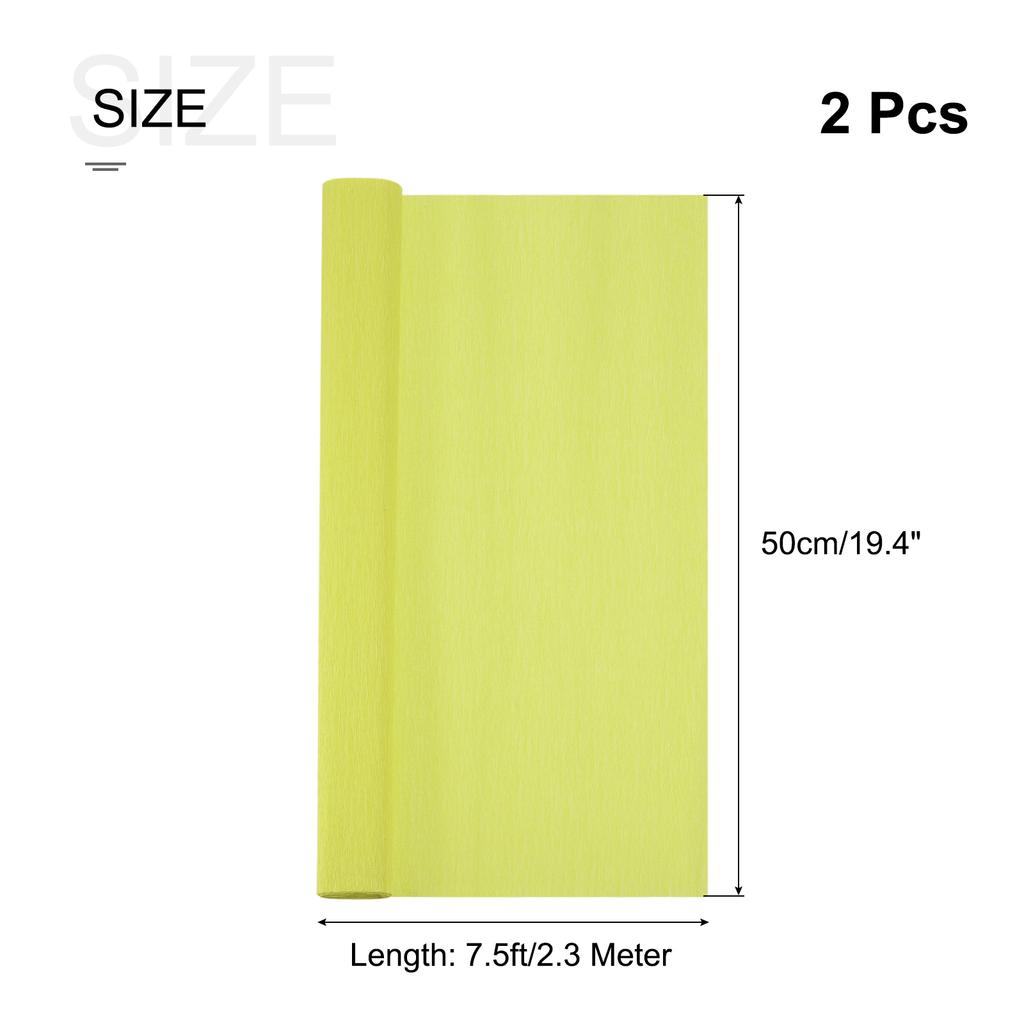 2 шт. рулон крепированной бумаги длиной 7,5 футов шириной 20 дюймов для свадебной церемонии, украшения различных крупных фестивалей