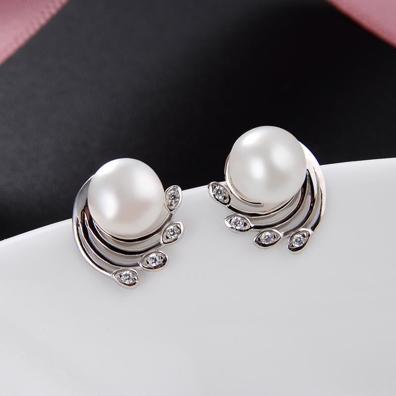 Линдон стерлингового серебра 925 пробы синтетический жемчуг серьги серьги-капли для женщин подарки на свадьбу