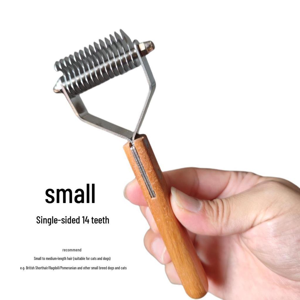 Расческа для линяющей шерсти домашних животных для кошек и собак - Удаляет выпавшую шерсть, подходит для короткой и длинной шерсти