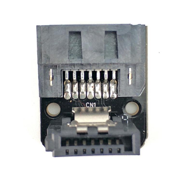 Адаптер SATA 7Pin (мама) к 7Pin (папа) угловой 90 градусов для материнских плат настольных ПК, SSD, HDD