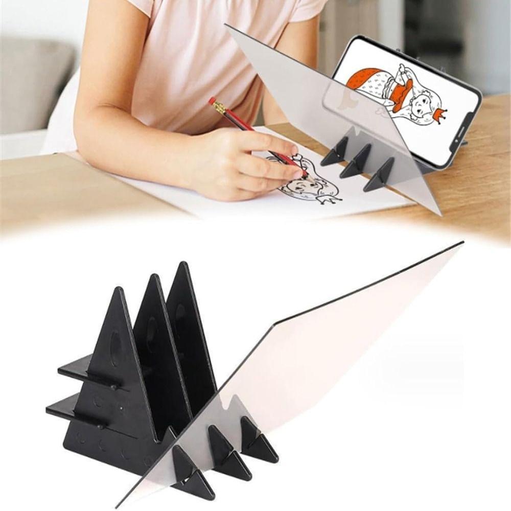 Mirror Plate Sketch Drawing Board Plastic Optical Image Drawing Gifts Painting Stand