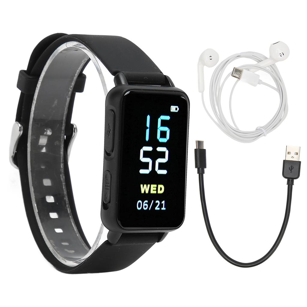 Диктофон Часы AI Интеллектуальное HD Шумоподавление Bluetooth MP3 Диктофон Часы Цифровой Звук