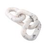 Elegant Marble Chain Link Knot- Modern Coffee Table Decor Items- Bookshelf Home Decor, Table Decorations for Living Room or Office (3 Knot)