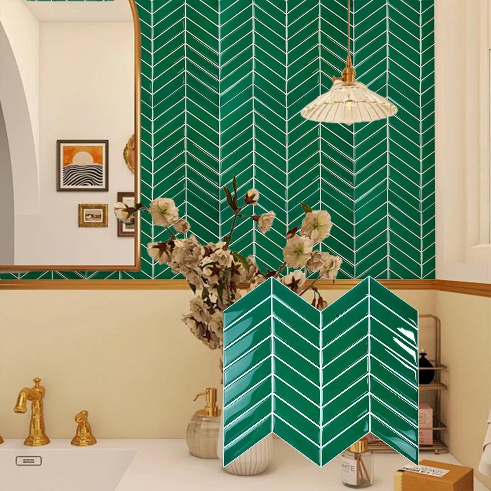 Самоклеящаяся плитка-наклейка для фартука 10" x 10" Обои-плитка для кухни ванной