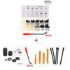 146PCS Plastic Rivets Fastener Fender Bumper Push Pin Clips W/ 30PCS Removal Tool